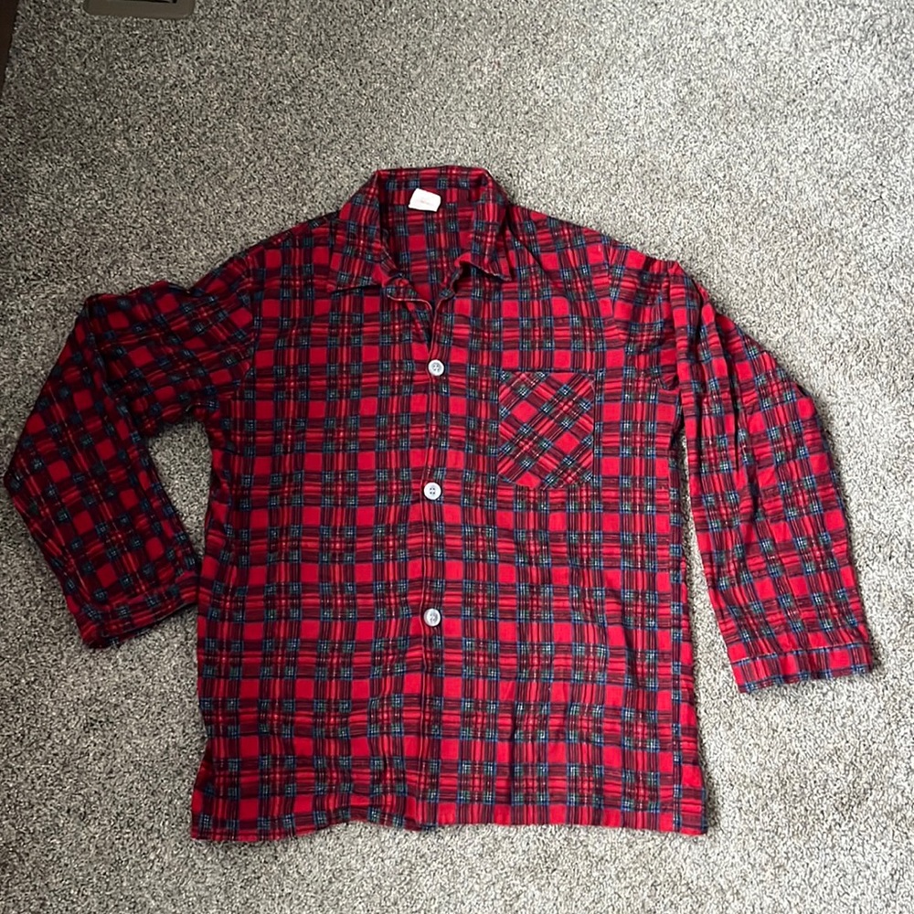 Vintage Sears Men’s red flannel size Medium 38/40